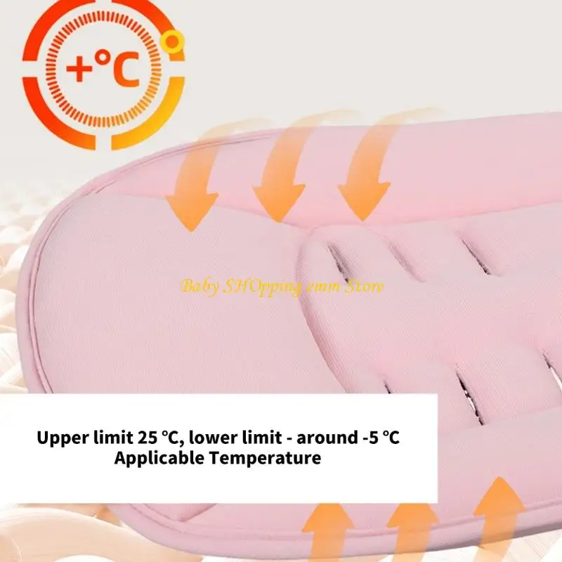 وسادة مقعد لعربات الأطفال مقاومة للصدمات 23GD للعربات القياسية، تصميم قابل للغسل في الماكينة، بطانة للكرسي مع مسند للرأس #6