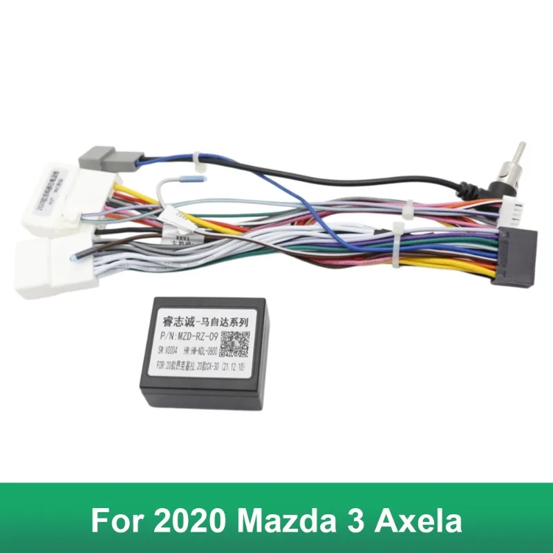 Power Wiring Harness Adapter Cable For 2020 Mazda 3 Axela Android Car Radio Stereo Head Unit