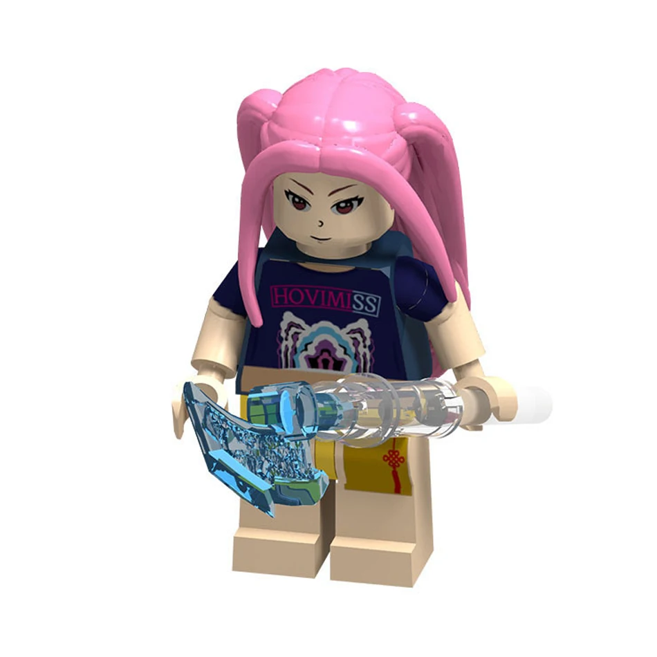 Hot Kpop chasseurs de démons Mini figurine blocs de construction jouet périphériques bureau décoration Collection figurines jouet cadeau de noël