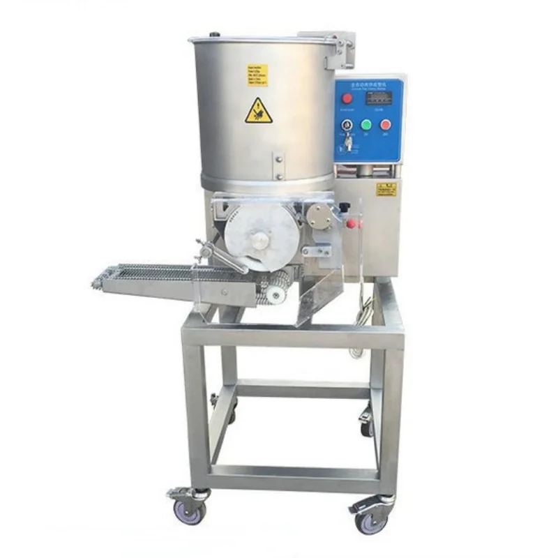 Automatic Commercial Hamburger Patty Forming Burger Patty Nuggets Press Beef Pork Chicken Meat Pie Maker Making Machine - view 3