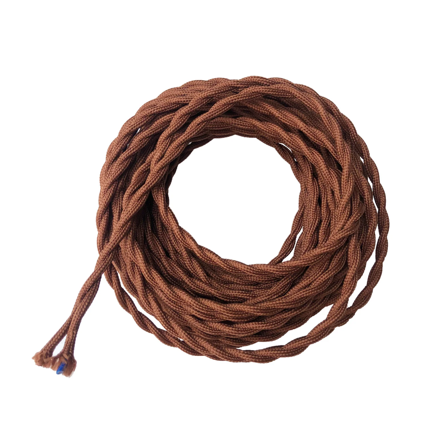 3 Core 0.75mm Vintage Woven Electrical Wire Colored Twist Braided Fabric Flex Power Cable Electric Light Lighting Cord 18awg