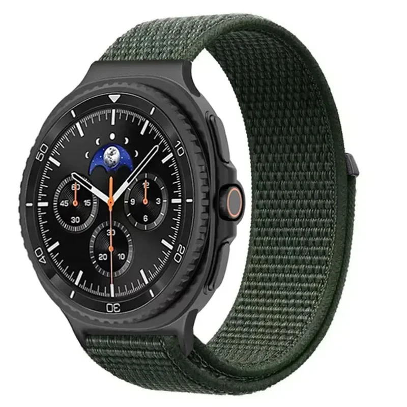 Nylon Loop Strap for Samsung Galaxy Watch 8 40mm 44mm Metal Connecting Bracelet Galaxy Watch 8 Classic 46mm Official  Wristband