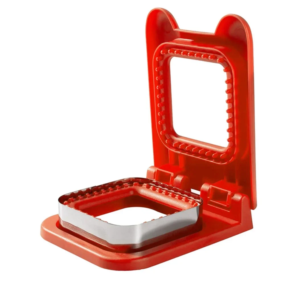 

Stainless steel sandwich cutter tool for sealed crustless sandwiches with fun shapes leak proof and easy to clean design