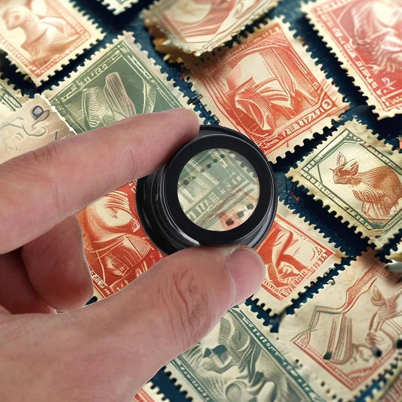 

5 PCS Portable Monocular Magnifier Jewelers Loupe 3X/5X/10X/15X/20X Handheld Magnifier Dome Optics Lens Magnifying Glass-ABAM