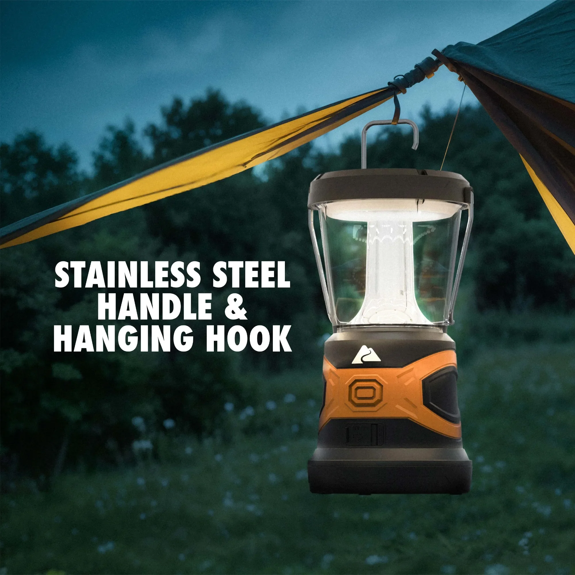 3000 Lumen Rechargeable LED Lantern – Bright, Portable & Long-Lasting Camping Light,USB-C Rechargeable