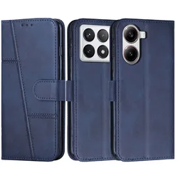 POCO X6 PRO 5G X7 플립 케이스 고급 가죽 지갑 책 자석 전체 커버 Xiaomi POCO M6 Pro X6 X6PRO X5 F5 M5S M5 전화 가방