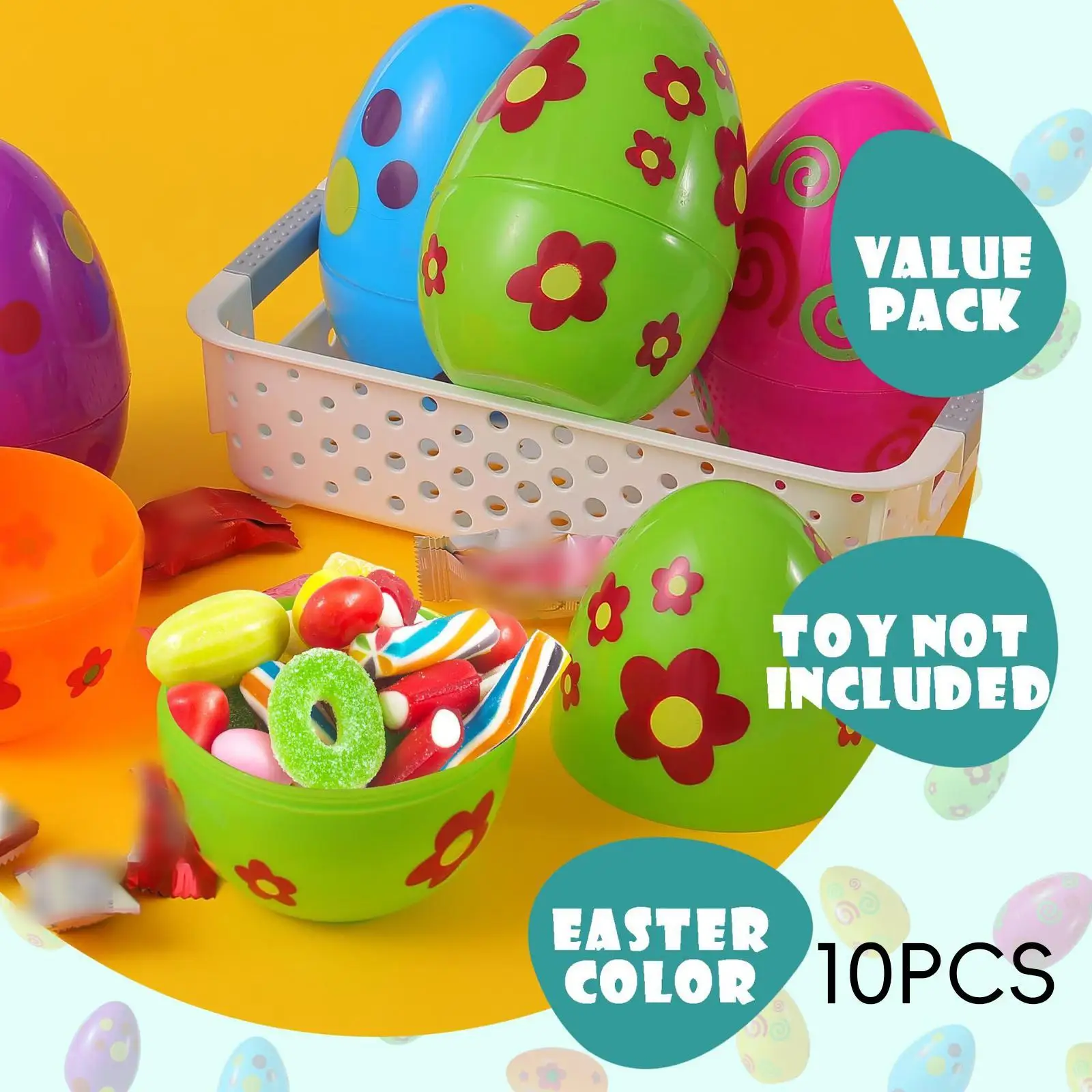 10 Pieces Fillable Easter Eggs Dinosaur Easter Eggs for Classroom Rewards Carnival Prizes Easter Party Easter Egg Hunt Children