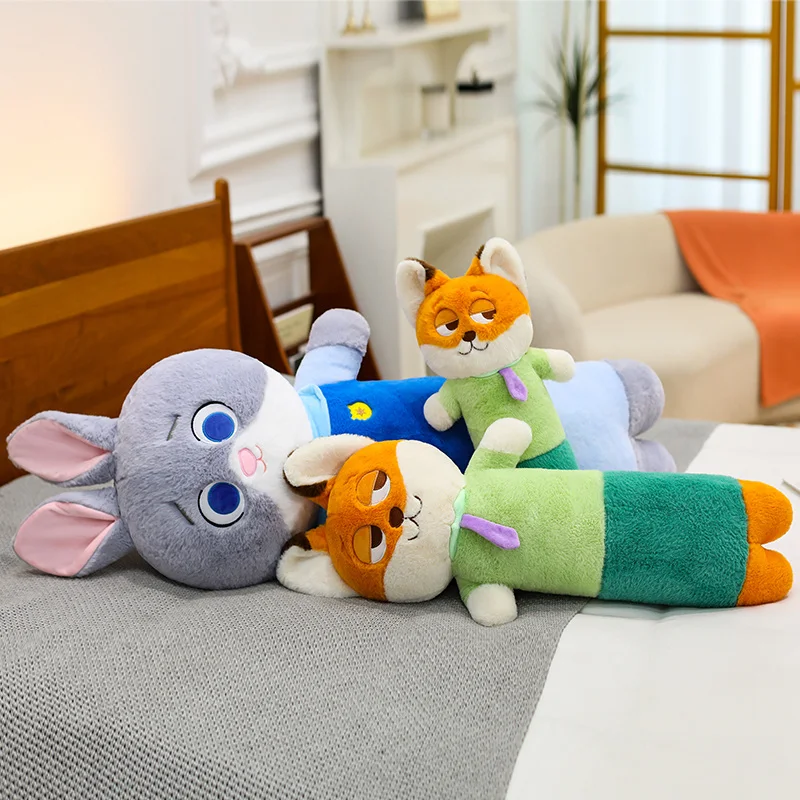 

50/70/90/110cm Rabbit Fox Plush Toys Kawaii Anime Movie Nick Judy Stuffed Doll Room Decor Bedside Cushion Sofa Pillow Kids Gifts