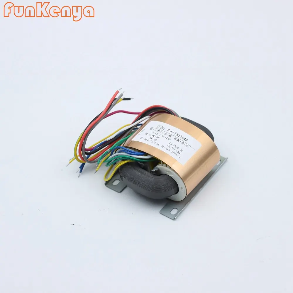 R نوع 40 واط محول DIY Preamp مكبر للصوت 0-12 فولت 0-9 فولت 0-8 فولت مخصص 40VA