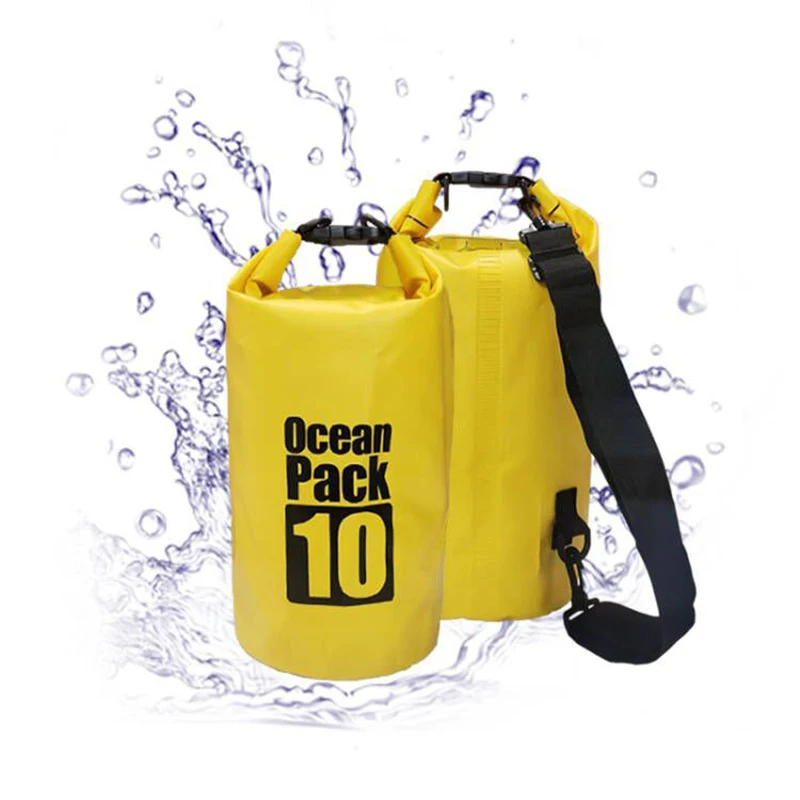 PVC waterproof bucket bag, waterproof bag, beach drift bag, swimming outdoor single and double shoulder bag
