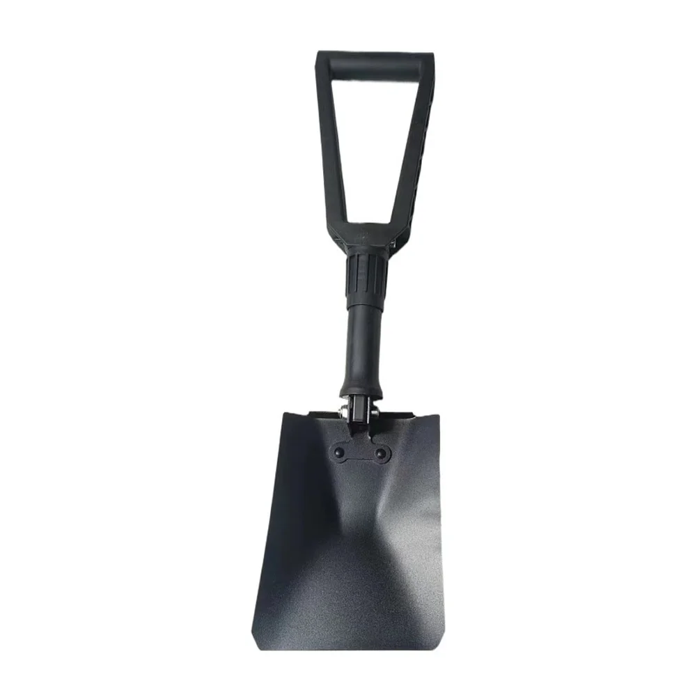 Folding Steel Shovel for Camping Hiking For Garden For Outdoor Snow Removal Digging Ice Breaking with Non Slip PP Grip Handle