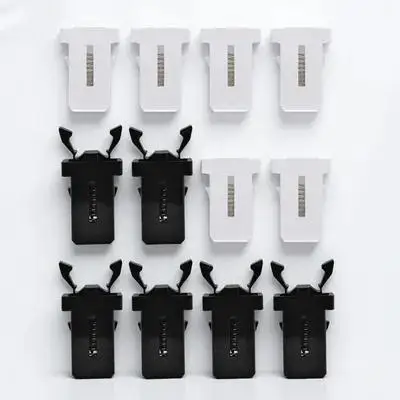 

40pcs Trash Accessories Black White Clips Lid Push Button For Trash Bucket Lock Waste Bin Replacement Fittings Kitchen Use