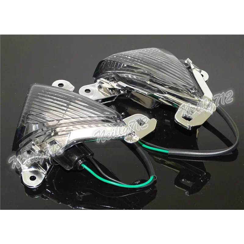 WAASE Motorcycle Signal Lamp EMARK Front Turn Signals Blinker Indicator Lens For Kawasaki Ninja ZX10R ZX-10R 2006 2007