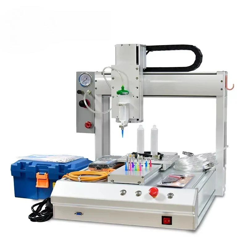 CNC Glue Dispensing Machine Robot Dispens Glue Automatic 30ML Silicone / Epoxy Resin / UV Liquid Glue Dispenser