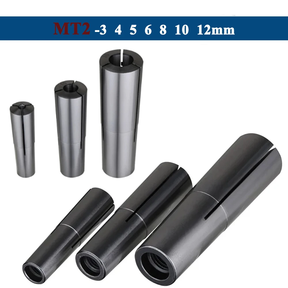 1PCS MT2 MT3 MT4 collet chuck D3 4 5 6 8 10 12 14 16 18 20mm morse taper cone spring collet thread M10 M12 M16 clamp tool