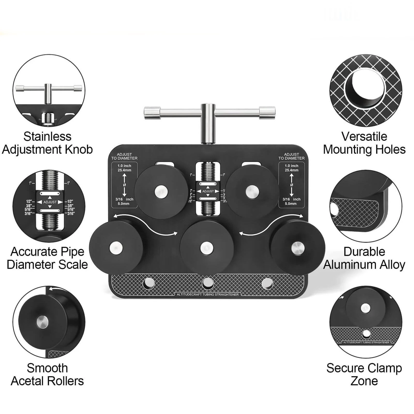 أداة استقامة لأنابيب 3/16-1 بوصة خط الوقود مكواة فرد خط الفرامل أنابيب مستقيم خط الفرامل الوقود #3