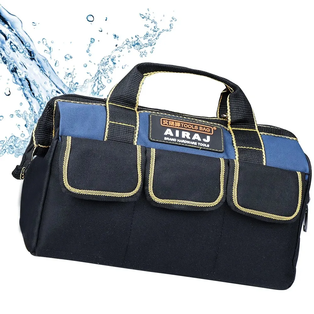 Multifunctional Tool Bag Rubber Bottom Wear-resistant Thickened Oxford Cloth Hardware Tool Bag Portable Repair Electrician Bag