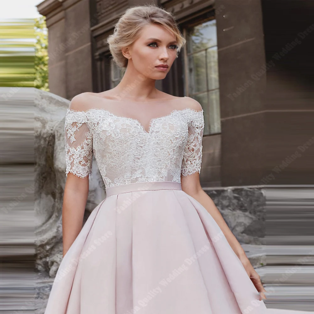 Vintage Sweetheart Collar Women Wedding Dresses Elegant A-Line Bride Gowns For Formal Occasion Mopping Length Vestidos De Novias