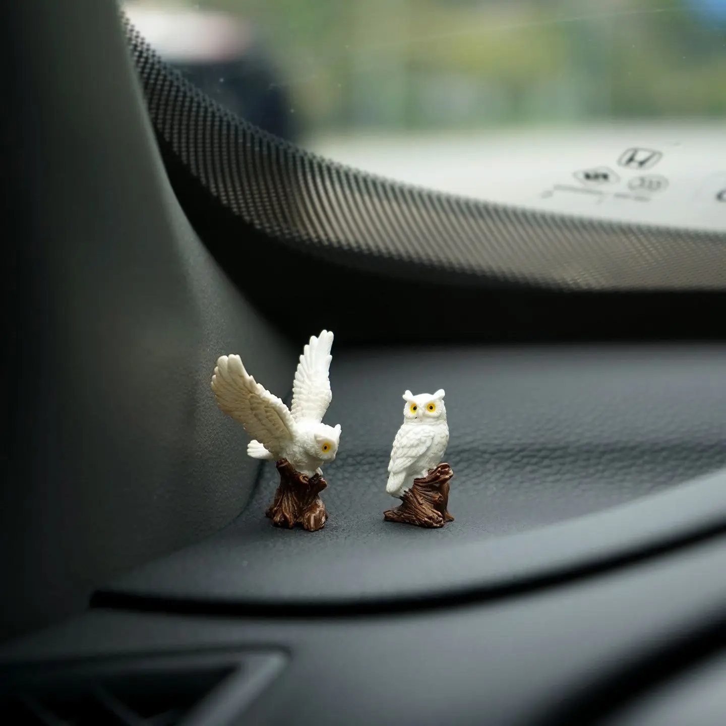 Mini Adorno de Búho Volador Hedwig de Harry Potter, Linda Decoración para el Tablero del Auto