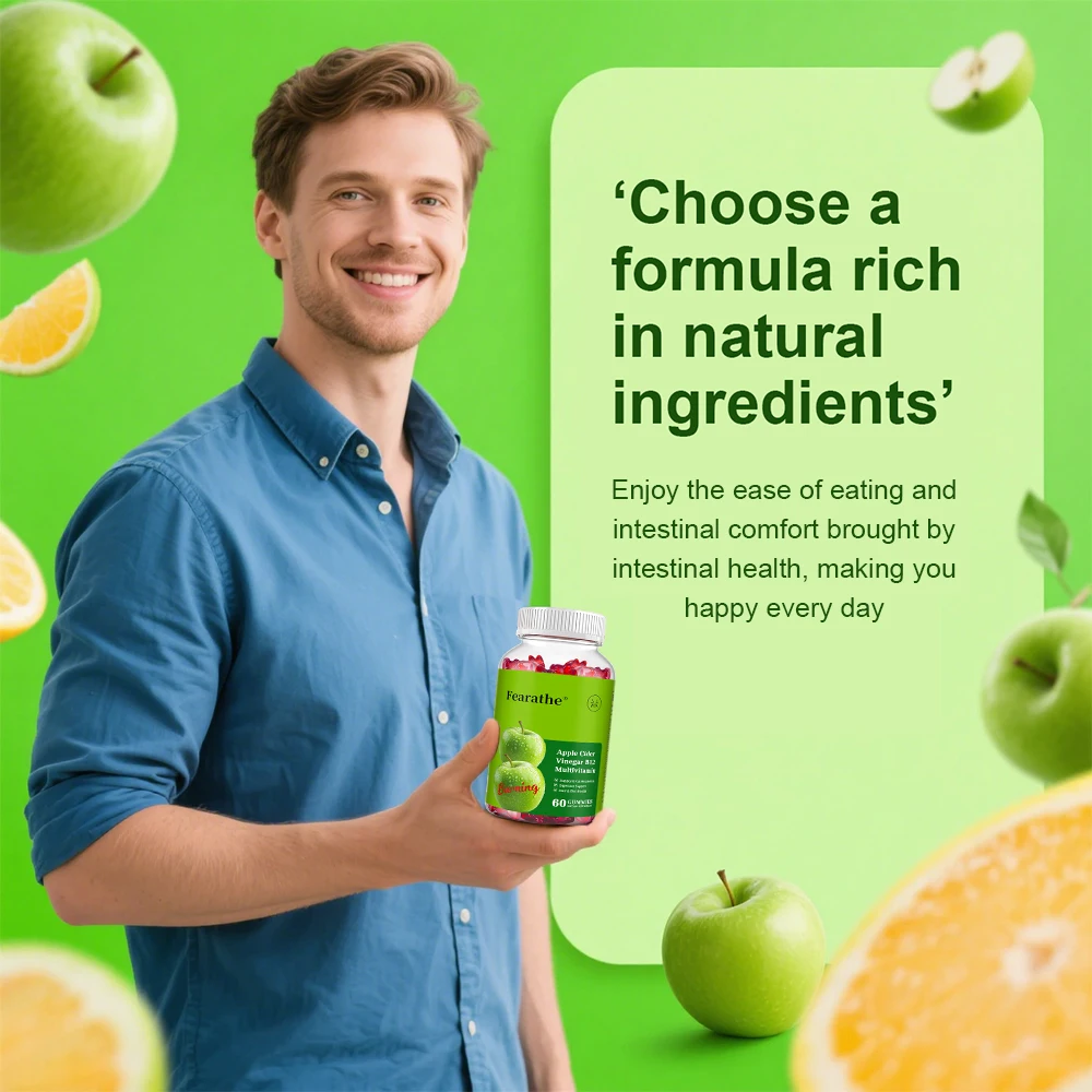 Apple Cider Vinegar Gummies - Fat Burner, Boosts Digestion and Metabolism, Weight Management, Dietary Supplement