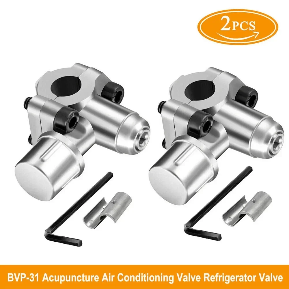 2Pcs BPV-31 Bu Llet Piercing Valve Line Tap Metal Sealing Area Of The Valve For 1/4