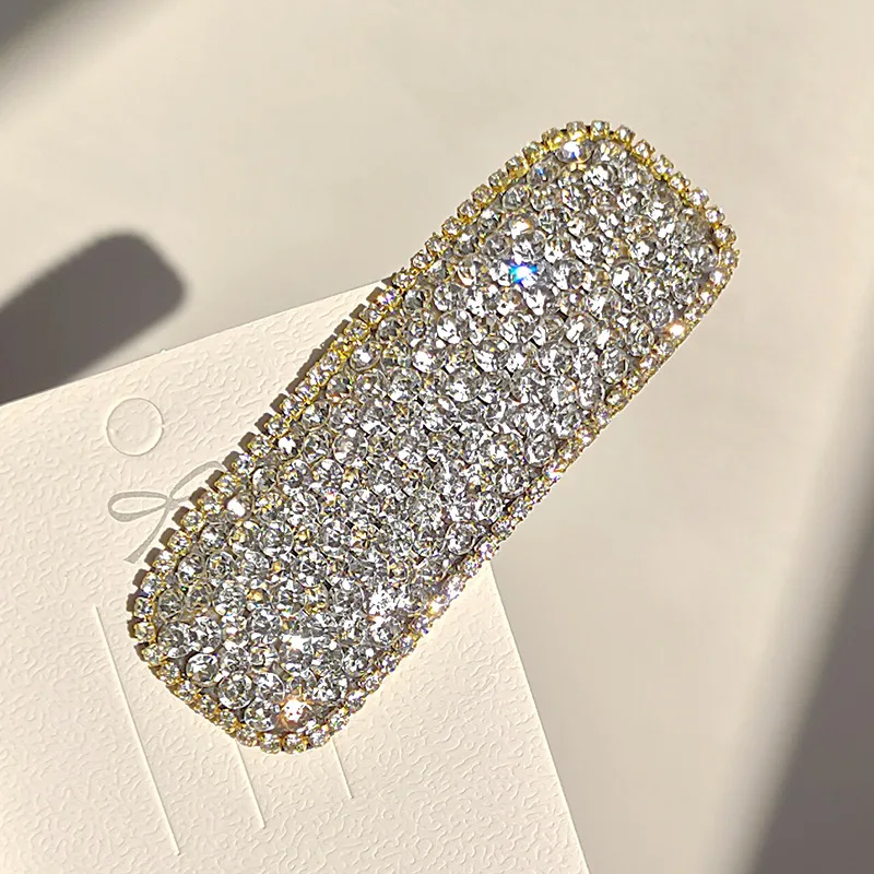 

Rhinestone Clips Sparkly Fashion Barrettes Clip For Women Styling Accessories Wedding Party Bangs Side Hairpin