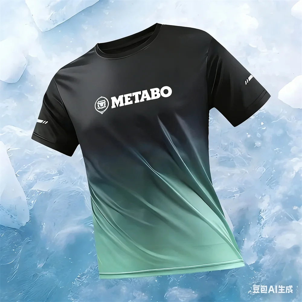 

Summer Men's Gradient T-Shirt Round neck sport T-shirt ventilate clothes for man Quick drying Volleyball t-shirts streetwear top