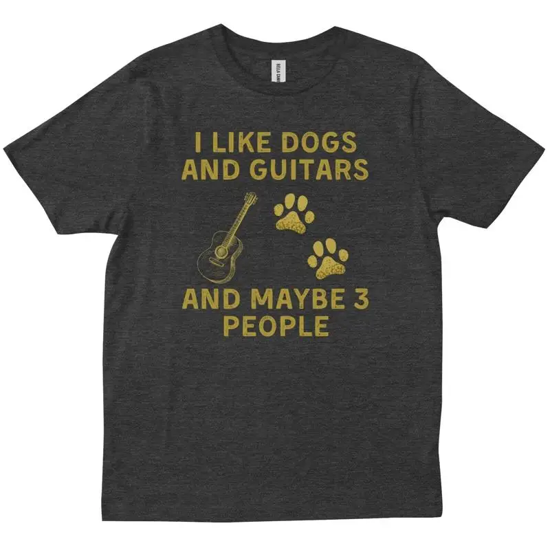 

Футболка «I Like Dogs And Guitars Maybe 3 People Funny Pet Lovers» на день рождения