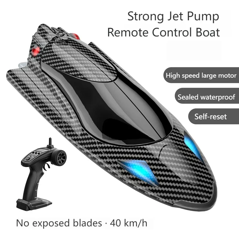 High Speed RC Boat Racing Ship Waterproof Rechargeable Model Electric Radio Remote Control Speedboat Toys for Boy Christmas Gift