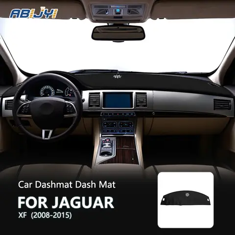 Car Leather Car Dashmat Dash For Jaguar XF 2008 2009 2010 2011 2012 2013 2014 2015  Auto Products Accessories