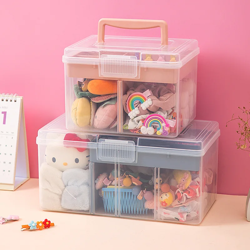 

New Baby Jewelry Hairpin Box Accessories Tie Strap Storage Box Dressing Box Jewelry Hair Girl Rubber Hair Band Children's Hair