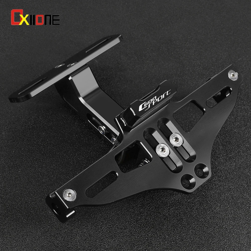 

For BMW C650 GT C600 Sport C 650 Gt 600 Sport Motorcycle Aluminum Rear License Plate Holder Frame with Turn Signal Light