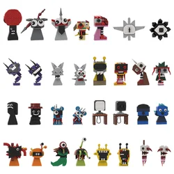 Gobricks MOC Horror Movie Incredibox Sprunki Bricks Incredibox Sprunki Building Blocks Horror Game Figure Toys Gift Music Box