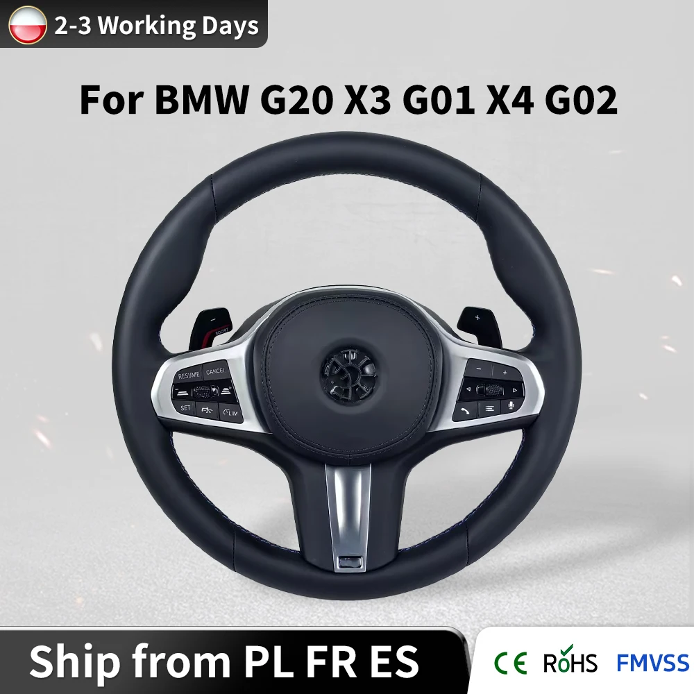 Volant de voiture en cuir, accessoires de modification et d'amélioration, adapté aux modèles BMW G30 G20 G31 G32 G11 G12 G14 G15 G16 G29 G01 G02 G05 G06 F90 F91 F92