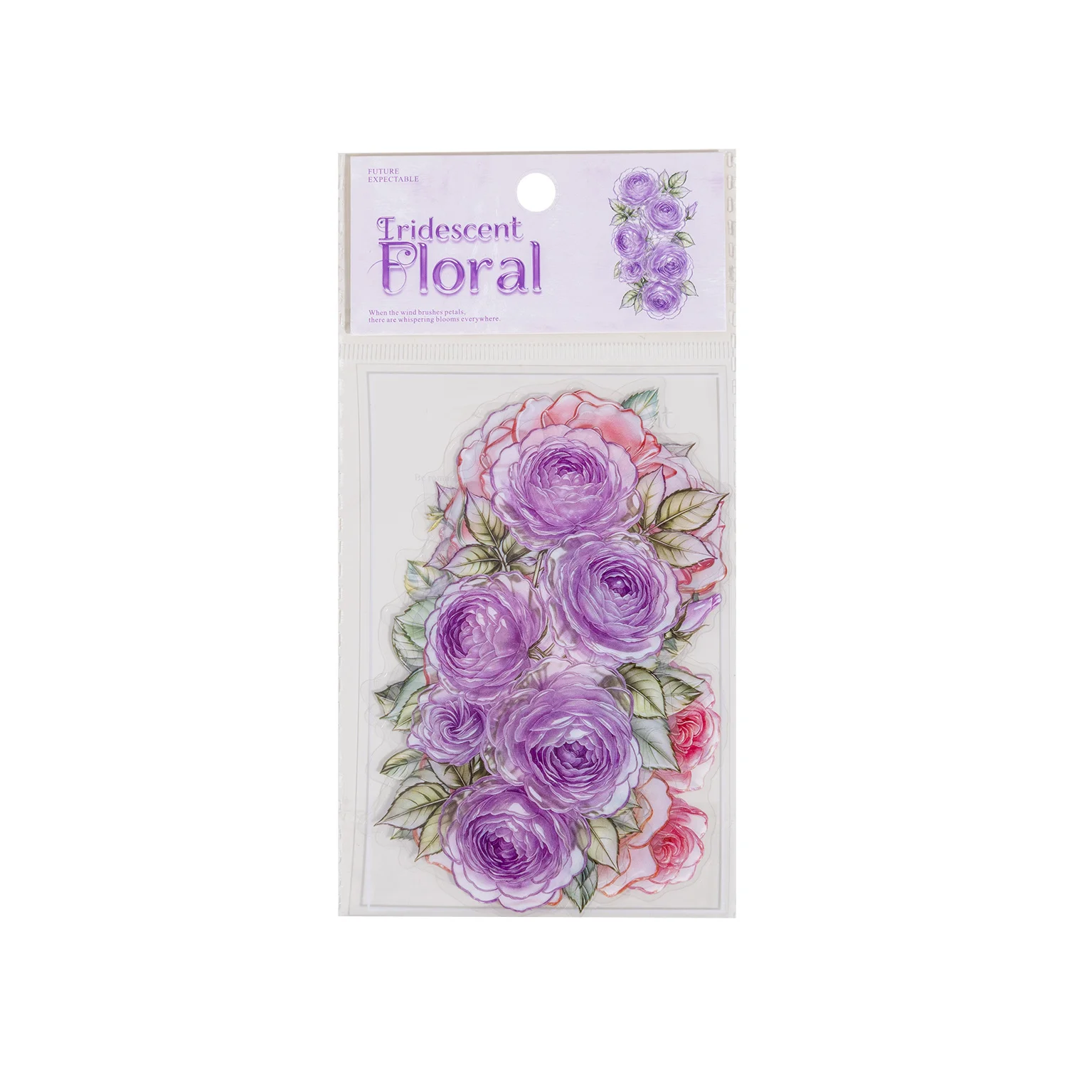 JIANWU Vintage Flower Bloom Landscape Material Collage Scrapbooking PET Sticker Creative DIY Journal Stationery view 6