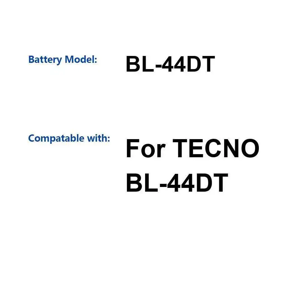 

Mobile Phone Battery Reliable Replacement Power 4500Mah For Tecno BL-44DT