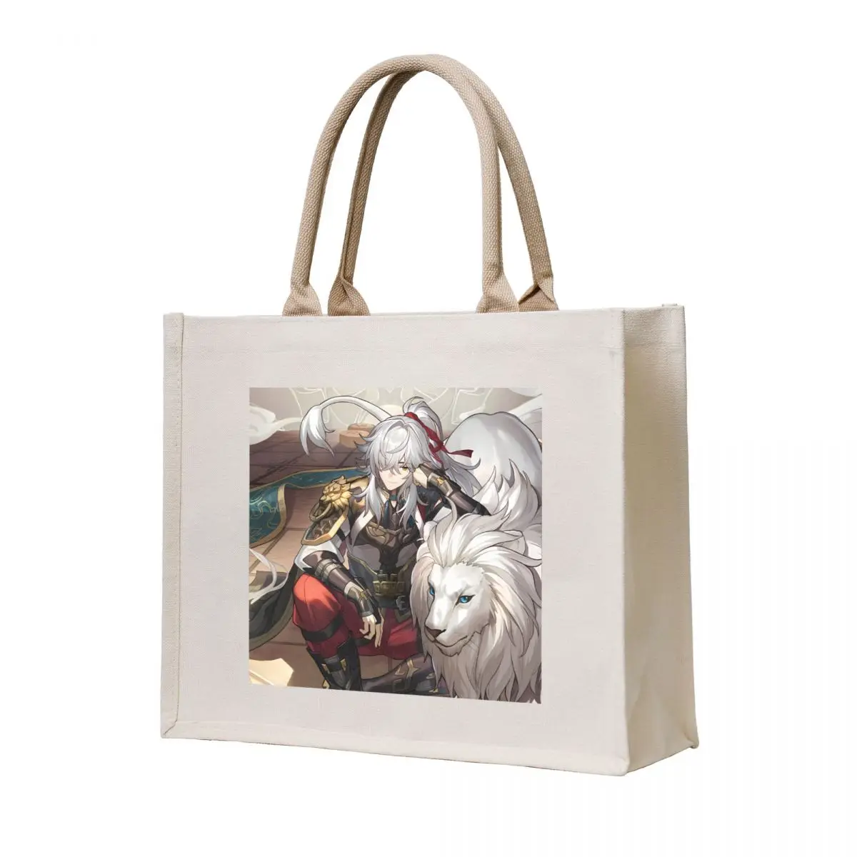 

Jing Yuan Official poster, Honkai Star Rail Tote Bag shopping cart bags hand bag ladies Canvas bag for women Fabric