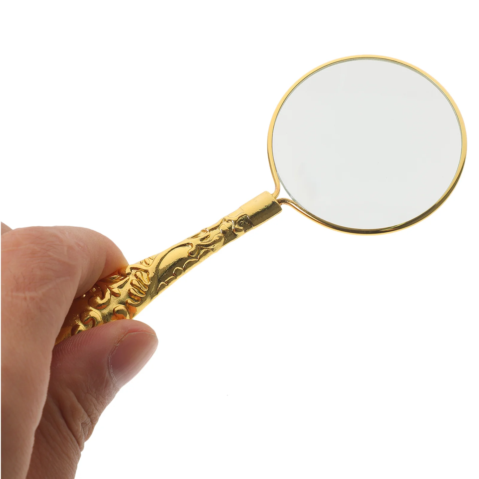 

5X Magnifying Glass Handheld Flower Handle Magnifier For Reading Repair Science Explore Portable Strong Tool For Elderly