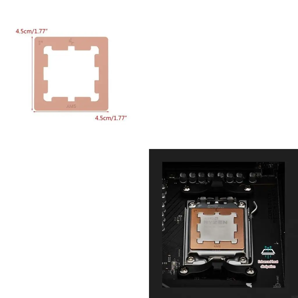 462E Full Fixed AM5 CPU Contact Frame AM5 Thermal Pastes Guard for AMD 7950X,7900X