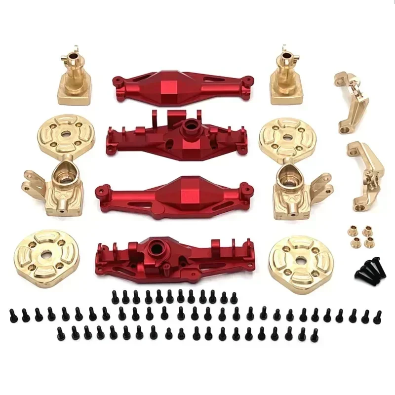 Front and Rear Axle Shell Brass Cup C-seat Axle Cover for Hyper GO MJX H12Y H12+ Metal Upgrade Parts RC Crawler Car Truck Buggy