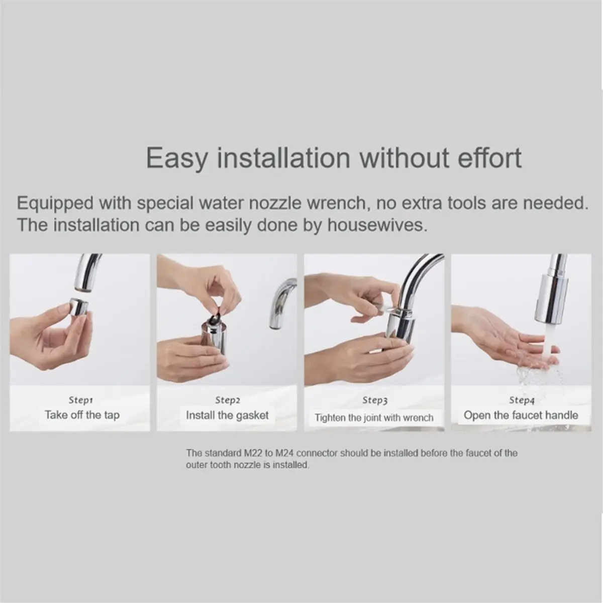 

【COUNTDOWN DEAL】 Non-Contact Faucet Kitchen Faucets Water-Saving Adapter for Kitchen Bathroom Faucet