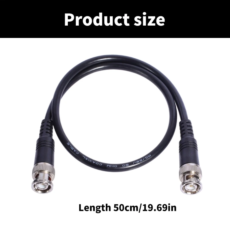 Cáp đồng trục BNC Male sang BNC Male Cáp đồng trục tổn thất thấp Cáp nhảy BNC cho máy phân tích quang phổ dao động kế Modem