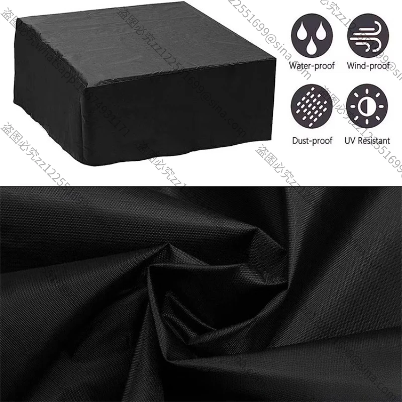 Suitable for Outdoor SPA Pool Dust Cover, Garden Courtyard Anti-leaf UV Pool Cover Black