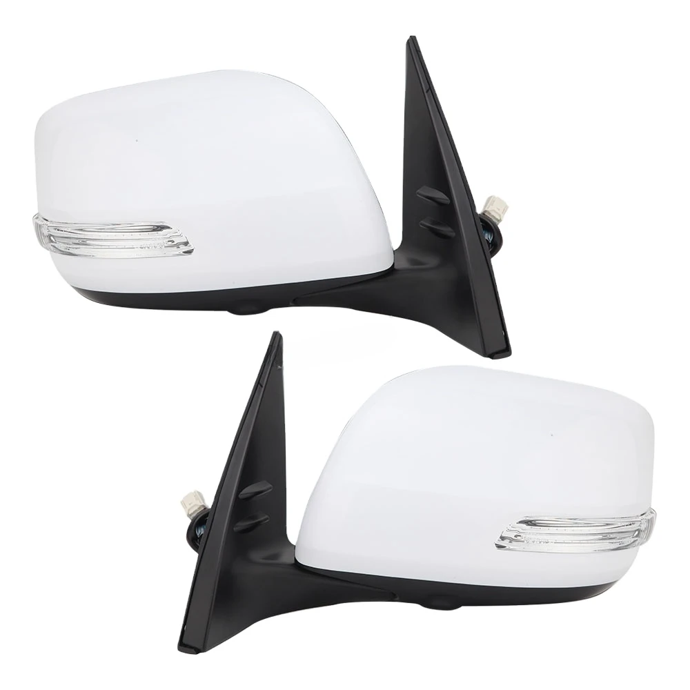 White Primer Assembly Wing Back Door Side Mirror Car Rear View Rearview Mirror For Land Cruiser Prado 150 2013-2022