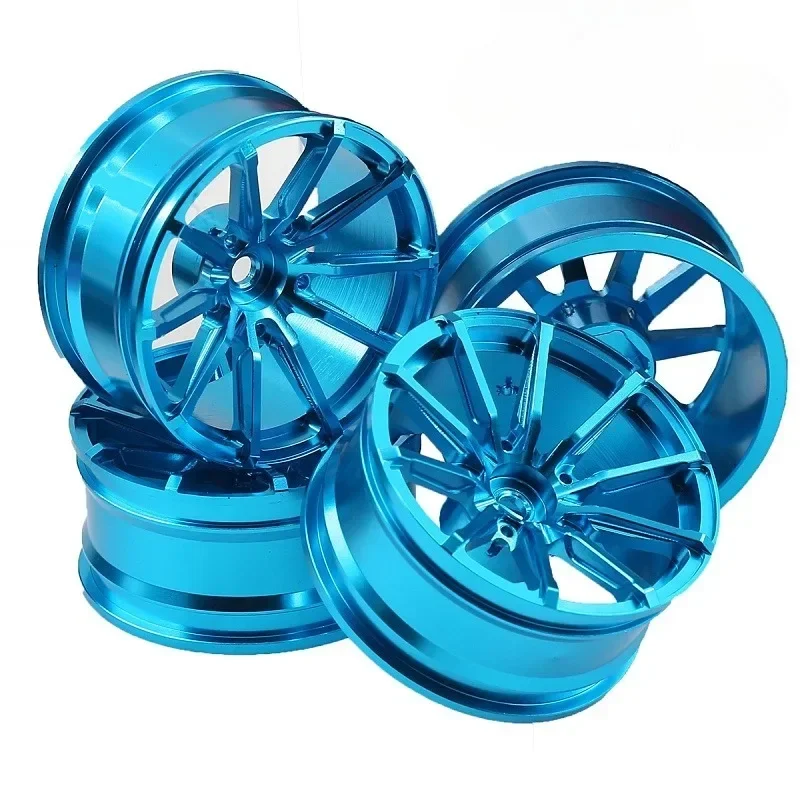 4個1セット アルミ合金製ホイールリム HPI HSP RCモデル 1:10 オンロードレーシングカー用 HSP94123/94122/94103 D4/D3/CS 5Yall対応