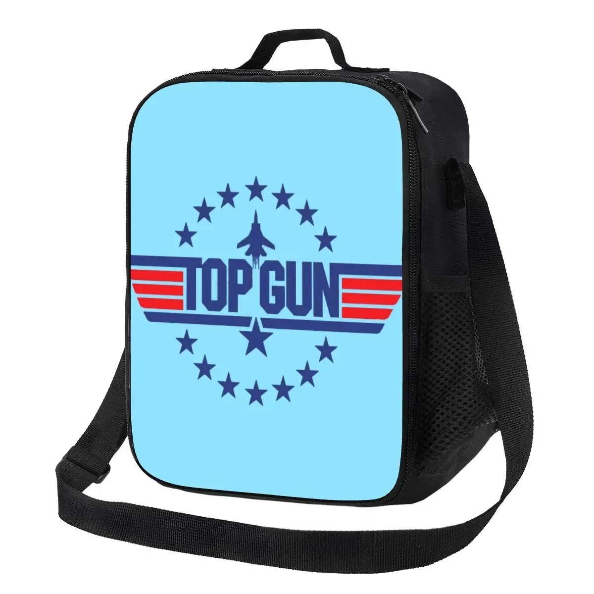 Tom Cruise Maverick Film Top Gun borsa da pranzo isolata per le donne Cooler Thermal Lunch Tote Office Picnic Travel