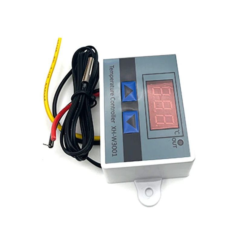 12V/ 24V/ 110V /220V W3001 Digital LED Temperature Controller 10A Thermostat Control Switch Probe XH-W3001