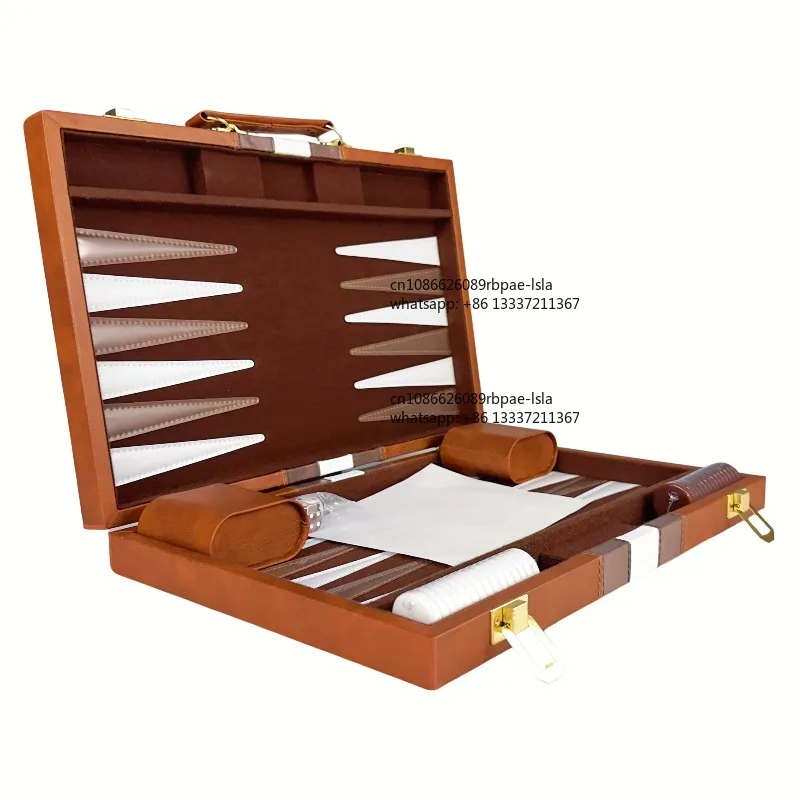 Luxury Foldable Portable Handheld Children's Travel Chess & Backgammon Board