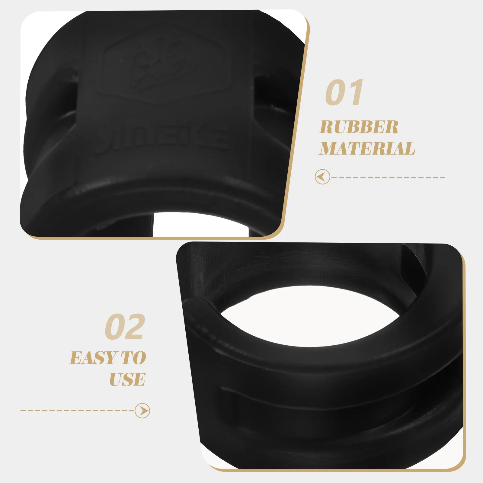 

4pcs Bike Chainstay Protector Rubber Guard Cover Anti-collision Ring for Mountain Bicycle Rear Fork Chain Frame Cover Black
