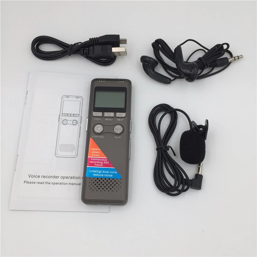 16GB Memory Factory Direct Digital Conference Classroom Interview Audio Recorder Supports MP3 Player USB Flash Drive PQ132